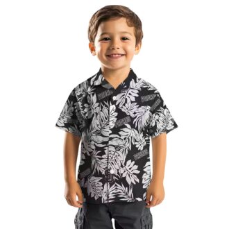 San Diego Padres Black Hawaiian Shirt with Monstera Leaf Pattern - Perfect for Summer Vacations