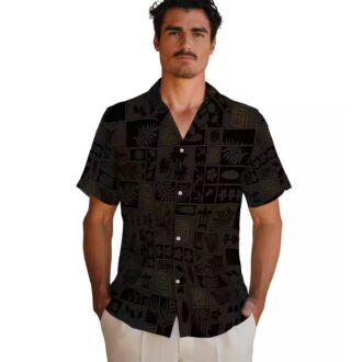 San Diego Padres Brown & Black Tropical Hawaiian Shirt - Perfect Gift for MLB Fans
