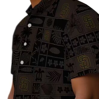 San Diego Padres Brown & Black Tropical Hawaiian Shirt - Perfect Gift for MLB Fans