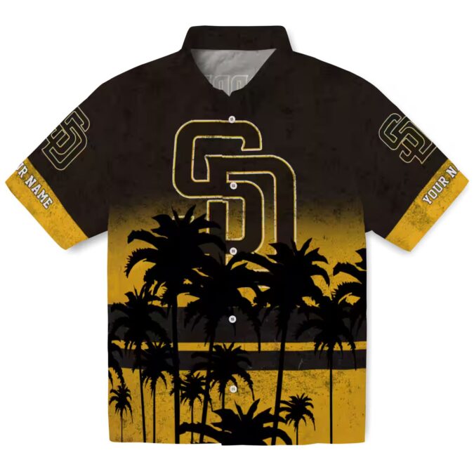 San Diego Padres Hawaiian Shirt for Men - Sunset Theme Summer Gift