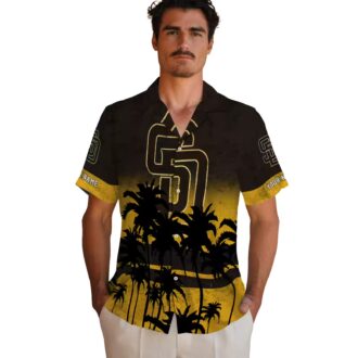San Diego Padres Hawaiian Shirt for Men - Sunset Theme Summer Gift
