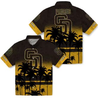 San Diego Padres Hawaiian Shirt for Men - Sunset Theme Summer Gift