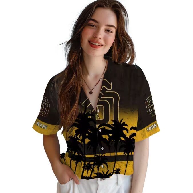 San Diego Padres Hawaiian Shirt for Men - Sunset Theme Summer Gift