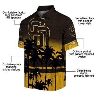 San Diego Padres Hawaiian Shirt for Men - Sunset Theme Summer Gift