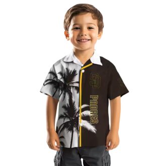 San Diego Padres Palm Tree Hawaiian Shirt - Tropical Brown & White Shirt for Summer BBQs