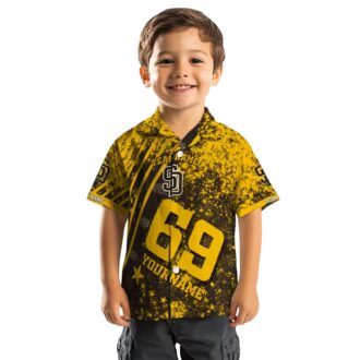 San Diego Padres Star Stripes Aloha Button Up Shirt - Personalized Brown Summer Wear for MLB Fans