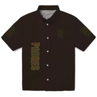 San Diego Padres Stuart Minion Brown Hawaiian Shirt - Perfect for Game Day & Summer Fun