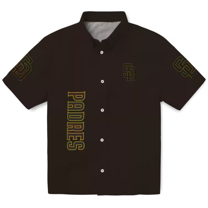 San Diego Padres Stuart Minion Brown Hawaiian Shirt - Perfect for Game Day & Summer Fun