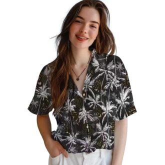 Tropical San Diego Padres Hawaiian Summer Shirt - Brown Palm Leaves Design for MLB Fans