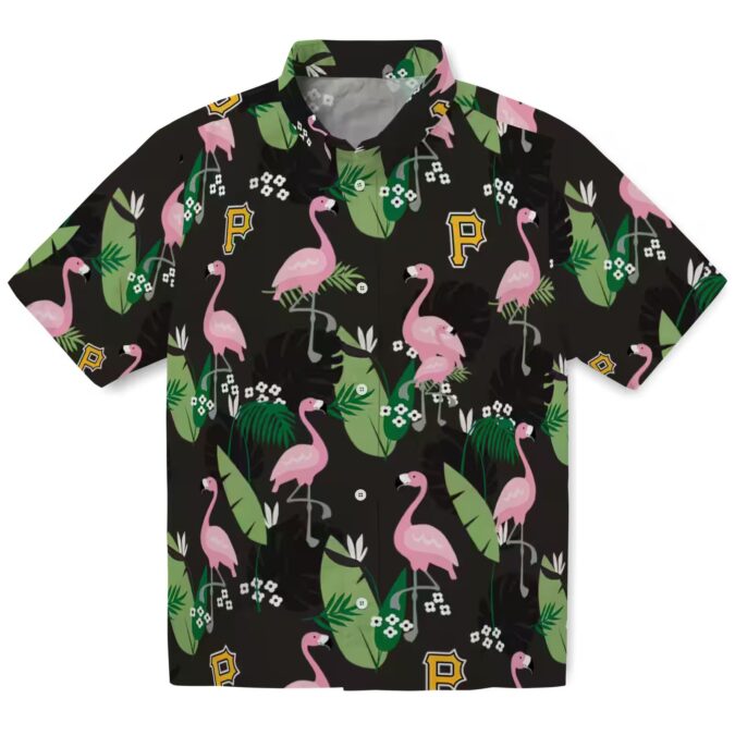 Limited Edition Pittsburgh Pirates Flamingo Leaf Hawaiian Shirt - MLB Tropical Summer Shirt