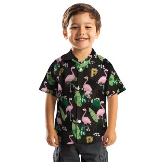 Limited Edition Pittsburgh Pirates Flamingo Leaf Hawaiian Shirt - MLB Tropical Summer Shirt