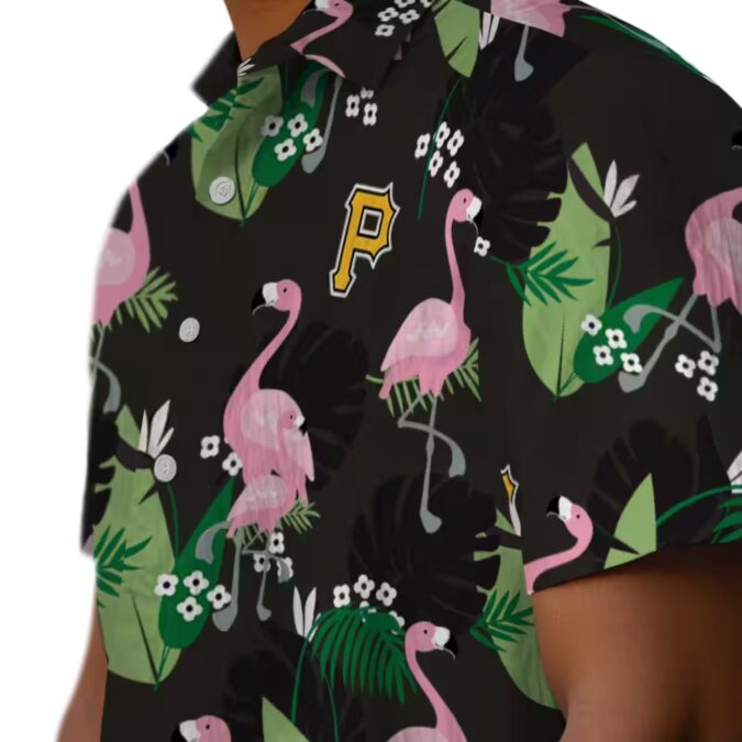 Limited Edition Pittsburgh Pirates Flamingo Leaf Hawaiian Shirt - MLB Tropical Summer Shirt