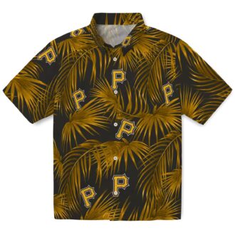 MLB Pittsburgh Pirates Leafy Palms Shirt - Summer Aloha Hawaiian Shirt for Fans