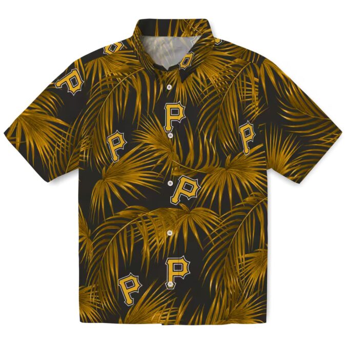 MLB Pittsburgh Pirates Leafy Palms Shirt - Summer Aloha Hawaiian Shirt for Fans