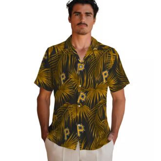 MLB Pittsburgh Pirates Leafy Palms Shirt - Summer Aloha Hawaiian Shirt for Fans