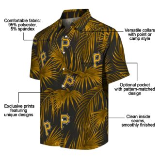 MLB Pittsburgh Pirates Leafy Palms Shirt - Summer Aloha Hawaiian Shirt for Fans