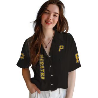 MLB Pittsburgh Pirates Stuart Minion Black Hawaiian Shirt for Fans - Summer Beach Fashion
