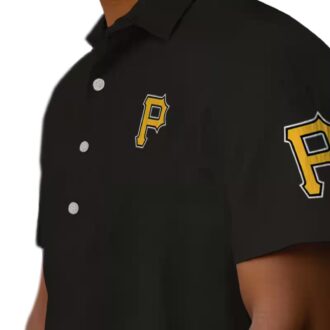 MLB Pittsburgh Pirates Stuart Minion Black Hawaiian Shirt for Fans - Summer Beach Fashion