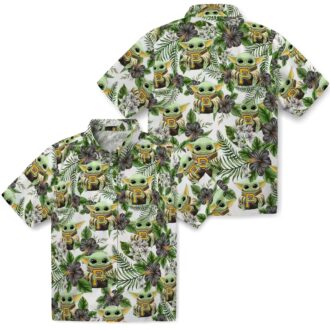 Official Pittsburgh Pirates Tropical Yoda Green Hawaiian Shirt - MLB Fan Summer Style