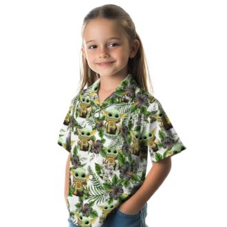 Official Pittsburgh Pirates Tropical Yoda Green Hawaiian Shirt - MLB Fan Summer Style