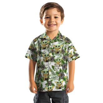 Official Pittsburgh Pirates Tropical Yoda Green Hawaiian Shirt - MLB Fan Summer Style