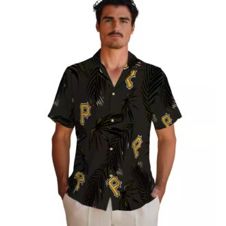 Palm Leaf Pittsburgh Pirates Hawaiian Shirt - Cool MLB Fan Gift for Men