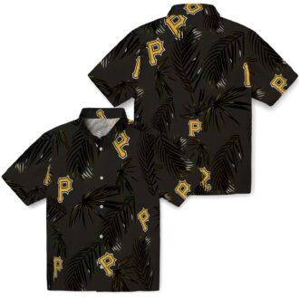 Palm Leaf Pittsburgh Pirates Hawaiian Shirt - Cool MLB Fan Gift for Men