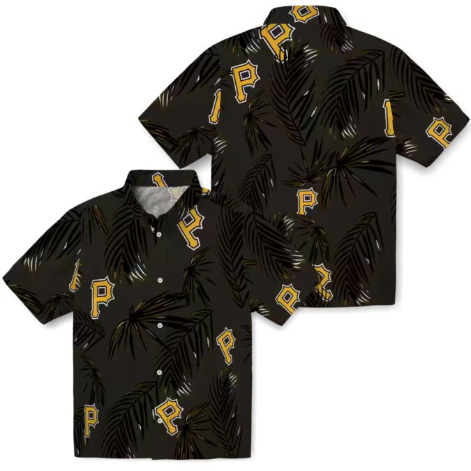 Palm Leaf Pittsburgh Pirates Hawaiian Shirt - Cool MLB Fan Gift for Men