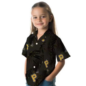 Palm Leaf Pittsburgh Pirates Hawaiian Shirt - Cool MLB Fan Gift for Men