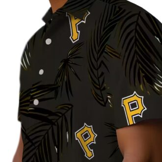 Palm Leaf Pittsburgh Pirates Hawaiian Shirt - Cool MLB Fan Gift for Men