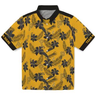 Personalized MLB Pittsburgh Pirates Hawaiian Shirt - Summer Botanical Gift