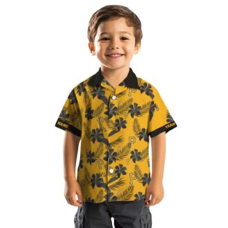 Personalized MLB Pittsburgh Pirates Hawaiian Shirt - Summer Botanical Gift