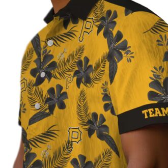 Personalized MLB Pittsburgh Pirates Hawaiian Shirt - Summer Botanical Gift