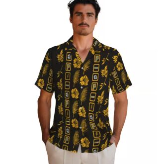 Pittsburgh Pirates Framed Floral Black Hawaiian Shirt - MLB Team Summer Beach Shirt