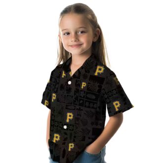 Tropical Black Pittsburgh Pirates Hawaiian Shirt - MLB Team Fan Beach Shirt