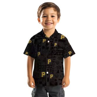 Tropical Black Pittsburgh Pirates Hawaiian Shirt - MLB Team Fan Beach Shirt