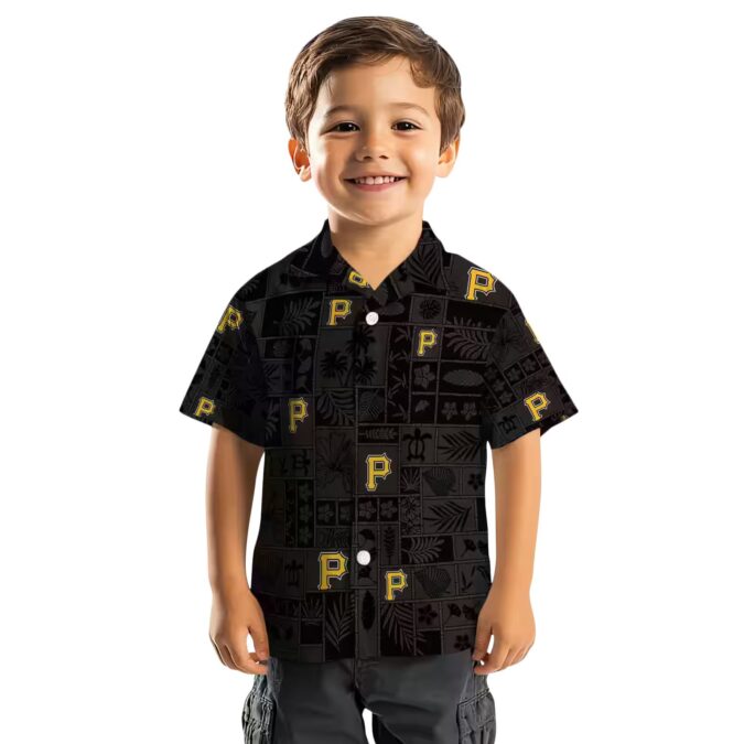 Tropical Black Pittsburgh Pirates Hawaiian Shirt - MLB Team Fan Beach Shirt