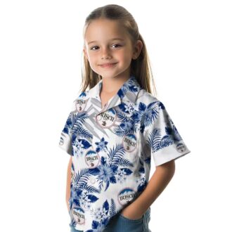 Custom Philadelphia Phillies Tropical Hawaiian Shirt - Hibiscus & Palm Leaves Blue White Shirt for Men