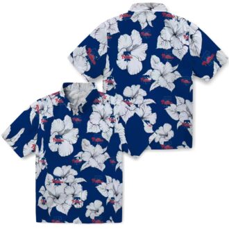 Hibiscus Blooms Philadelphia Phillies Hawaiian Shirt - Perfect for Summer & Baseball Fans