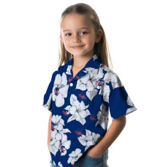 Hibiscus Blooms Philadelphia Phillies Hawaiian Shirt - Perfect for Summer & Baseball Fans