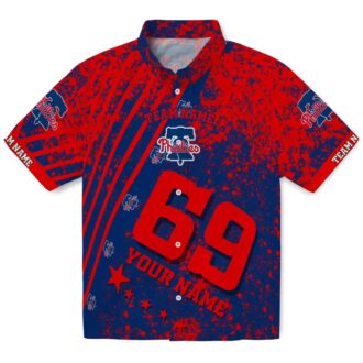 Philadelphia Phillies Blue Hawaiian Shirt - Star Stripes MLB Summer Fan Gift
