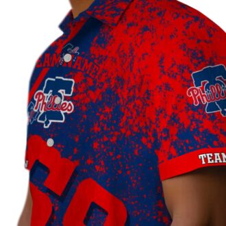 Philadelphia Phillies Blue Hawaiian Shirt - Star Stripes MLB Summer Fan Gift