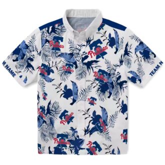 Philadelphia Phillies Custom Tropical Hawaiian Shirt with Botanical Prints