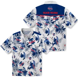 Philadelphia Phillies Custom Tropical Hawaiian Shirt with Botanical Prints