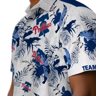 Philadelphia Phillies Custom Tropical Hawaiian Shirt with Botanical Prints