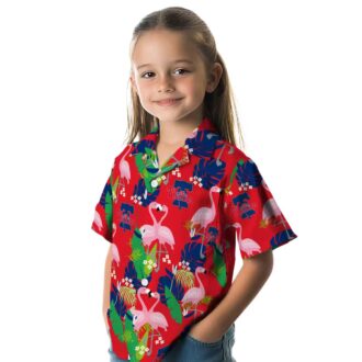 Philadelphia Phillies Flamingo Foliage Hawaiian Shirt - Blue & Green Tropical MLB Shirt for Men