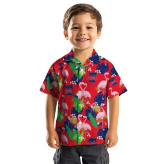 Philadelphia Phillies Flamingo Foliage Hawaiian Shirt - Blue & Green Tropical MLB Shirt for Men