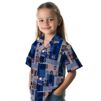 Philadelphia Phillies Hawaiian Blue Shirt with Tribal Design - Ideal for Tailgate and Beach Parties