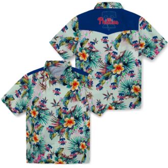 Philadelphia Phillies MLB Tropical Green Hawaiian Shirt - Best Summer Shirt for Phillies Fans