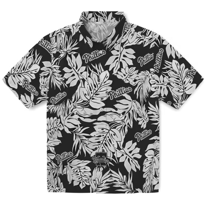 Philadelphia Phillies Monstera Leaf Hawaiian Shirt - Tropical MLB Fan Outfit for Men
